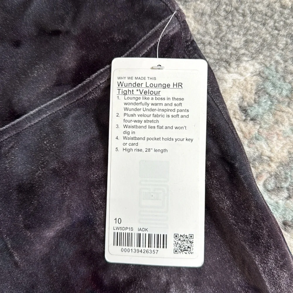 Lululemon Wunder Lounge HR leggings in Velour 28”